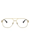 Versace 59mm Pilot Optical Glasses In Gold