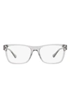 Versace 55mm Rectangular Optical Glasses In Grey