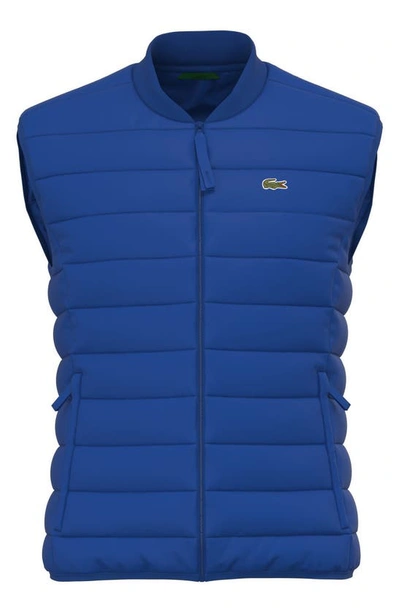 Lacoste Quilted Nylon Vest In Jq0 Cobalt