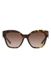 Prada 59mm Gradient Geometric Sunglasses In Brown Grad