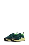 Nike Kids' Air Zoom Pegasus 40 Running Shoe In Deep Jungle/ Platinum/ Green