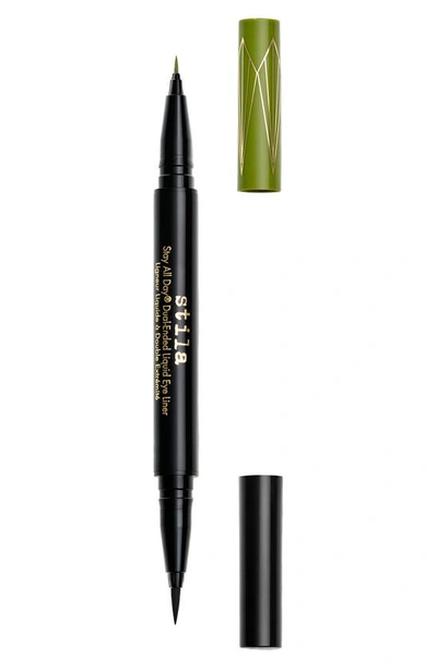 Stila Stay All Day® Dual-ended Liquid Eyeliner In Mojito Intense Black