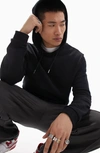 Asos Design Lightweight Oversized Hoodie In Black - Black In Black