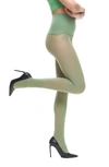 Heist The Sixty High Opaque Tights In Loden Green