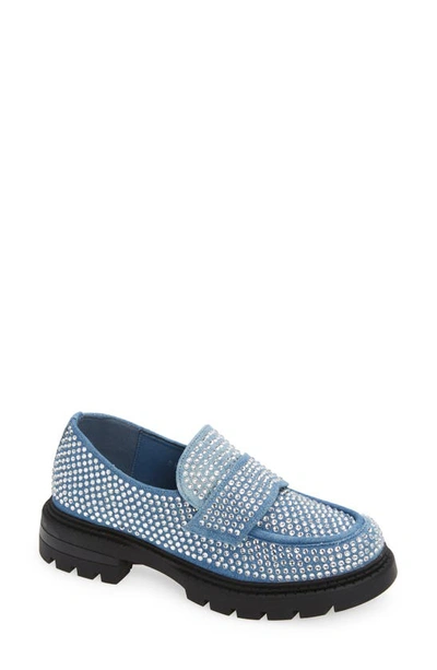 Azalea Wang Thumper Denim Loafer