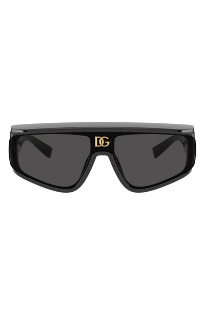 Dolce & Gabbana 146mm Rectangular Sunglasses In Black