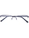 ERMENEGILDO ZEGNA SQUARE OPTICAL GLASSES,EZ505012161135