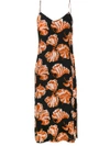 GANNI Geroux floral print slip dress,F188612175702