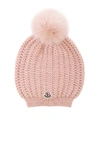 MONCLER MONCLER BERRETTO BEANIE IN PINK,C2093003220002288