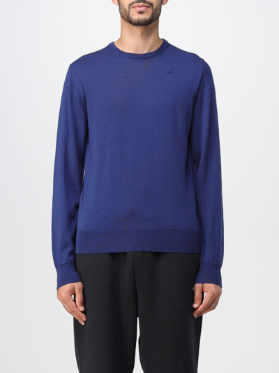 K-way Sweater  Men Color Blue 1 In Blue 1