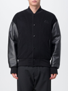 Alexander Mcqueen Leather-trimmed Bomber Jacket In Black