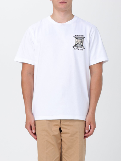 Maison Kitsuné T-shirt With Mini Logo In White