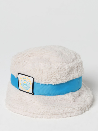 Diesel Logo-patch Faux-fur Bucket Hat In White
