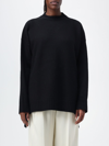 Jil Sander Gabardine Wool Shirt With Button-down Neck In Black