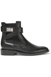 GIVENCHY SHARK LOCK LEATHER ANKLE BOOTS