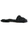 ALBERTA FERRETTI fur detail sandals ,A6501800412178414