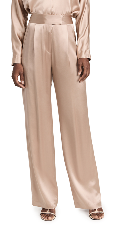 The Sei Wide Leg Trousers In Beige