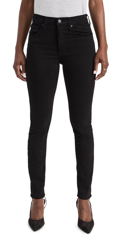 Citizens Of Humanity Sloane Skinny Jeans In Plush Black