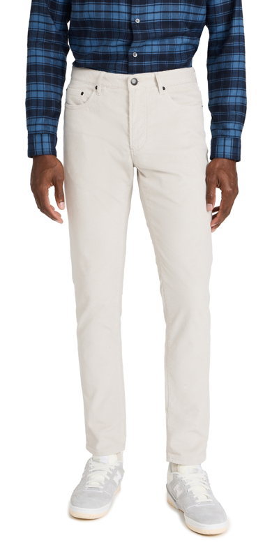 Faherty Stretch Corduroy 5 Pocket Trousers In Winter Tundra