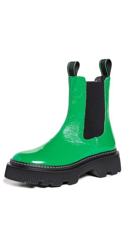 Last Trixy Boots In Bold Green