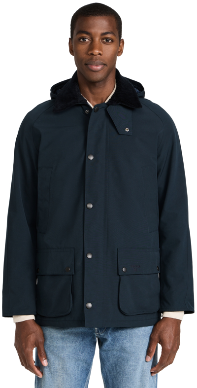 Barbour Winter Ashby Jacket In Navy