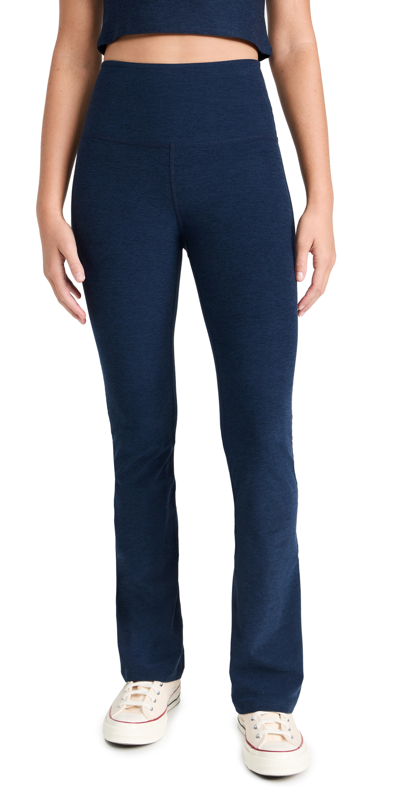 Beyond Yoga Spacedye Laid Back Trousers In Blue
