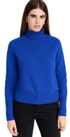 Victoria Beckham Knit Wool Turtleneck Sweater In Blue