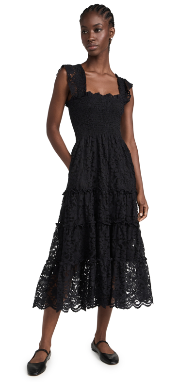Opt Calypso Dress In Black Lace