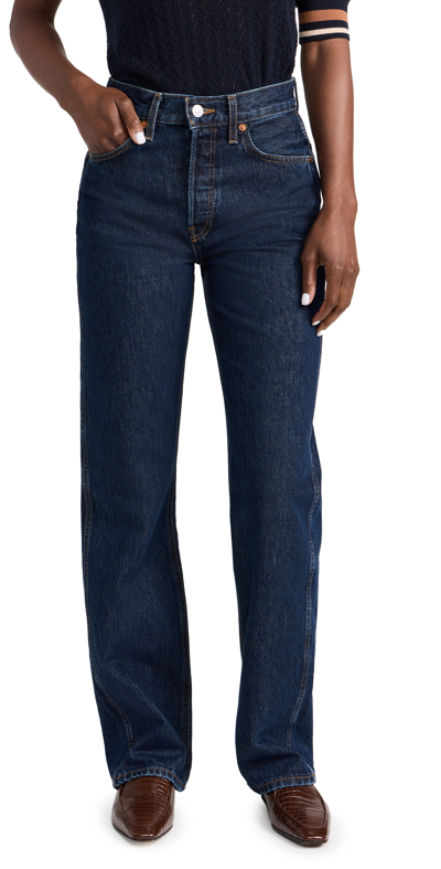 Re/done 90s High Rise Loose Jeans In Heritage Rinse
