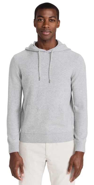 Faherty Jackson Jumper Hoodie Grey Cliff Heather L