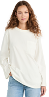 BY MALENE BIRGER FAYEH LONG SLEEVE TOP SOFT WHITE