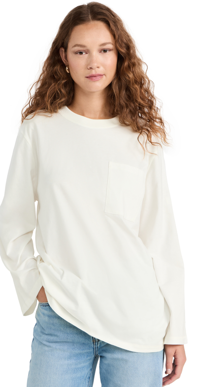By Malene Birger Fayeh Long Sleeve Top In Soft White