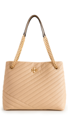 TORY BURCH KIRA CHEVRON TOTE DESERT DUNE