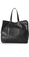 Anine Bing Large Rio Logo Patch Tote Bag In Black