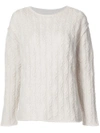 NILI LOTAN CABLE KNIT SWEATER,308Y00112164584