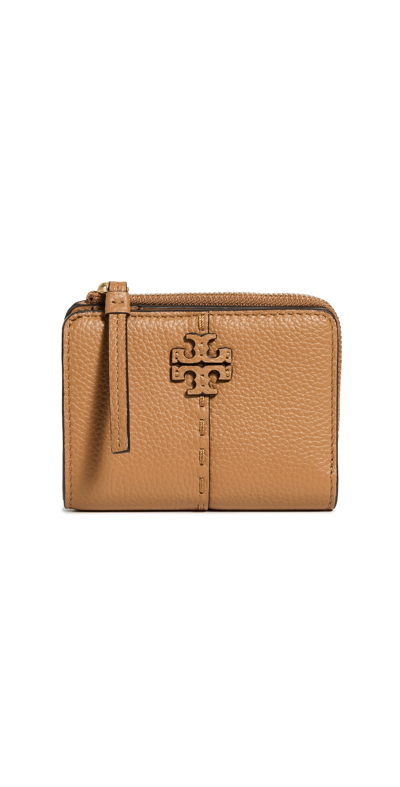 Tory Burch Mcgraw Bi-fold Wallet In Tiramisu