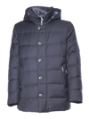 Montecore Wool Down Jacket In Blue