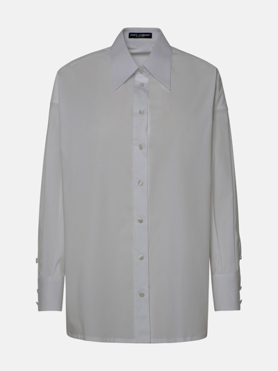 Dolce & Gabbana White Cotton Shirt