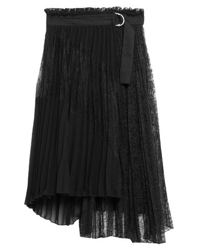 Ermanno Di Ermanno Scervino Woman Midi Skirt Black Size 8 Polyester In Black