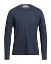 Filippo De Laurentiis Man T-shirt Midnight Blue Size 40 Cotton