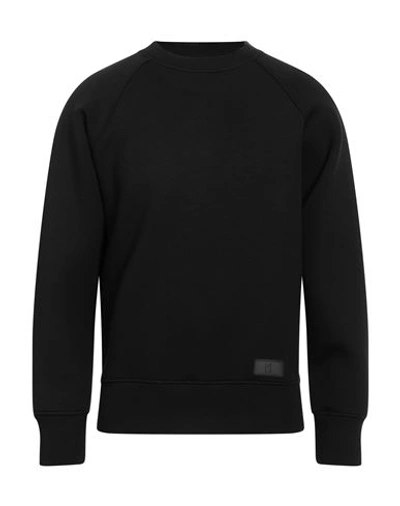 Pt Torino Man Sweatshirt Black Size 38 Viscose, Elastane, Polyurethane