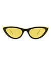 Mcm Cateye 699s Sunglasses Woman Sunglasses Brown Size 55 Acetate, Metal