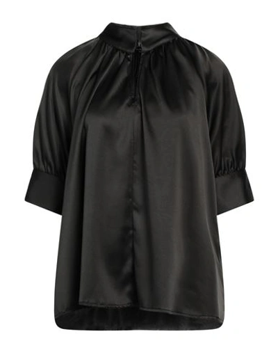Manila Grace Woman Top Black Size 10 Polyester, Elastane