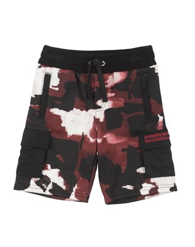 Dolce & Gabbana Babies'  Toddler Boy Shorts & Bermuda Shorts Burgundy Size 4 Cotton, Viscose, Polyurethane, E In Red