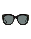 MARNI MARNI MARNI SQUARE LI RIVER SUNGLASSES SUNGLASSES BLACK SIZE 54 ACETATE