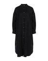 Aspesi Woman Midi Dress Black Size 6 Linen