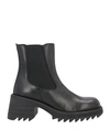 Nila & Nila Woman Ankle Boots Black Size 6 Calfskin In Black