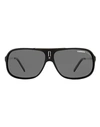 Carrera Wrap Cool Sunglasses Sunglasses Black Size 65 Acetate, Metal