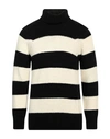 Pt Torino Man Turtleneck Black Size 42 Wool, Alpaca Wool, Acrylic