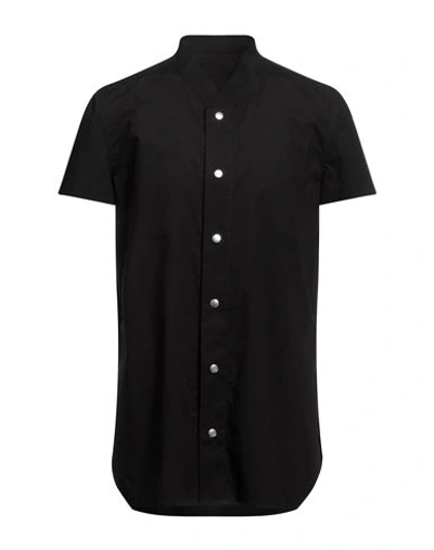 Rick Owens Man Shirt Black Size 40 Cotton
